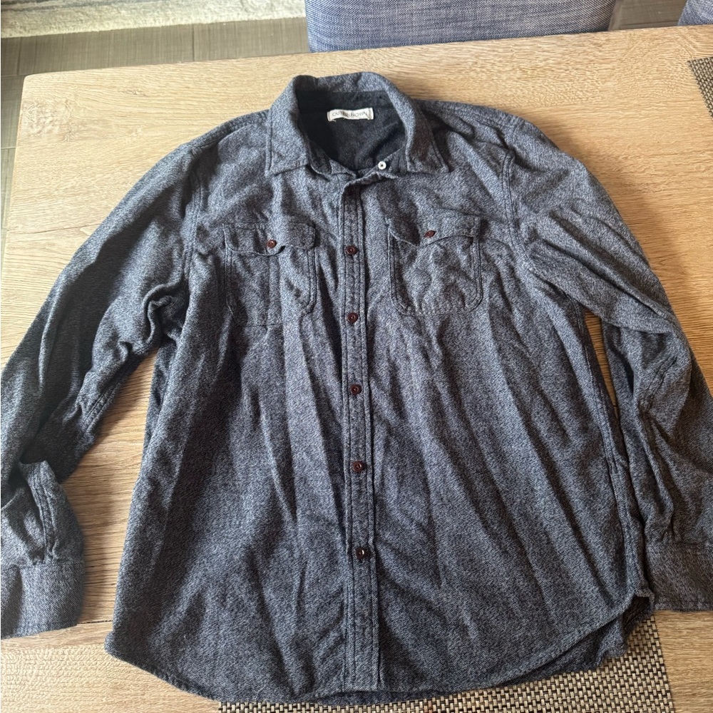 Outerknown Gray Button-Up Shirt